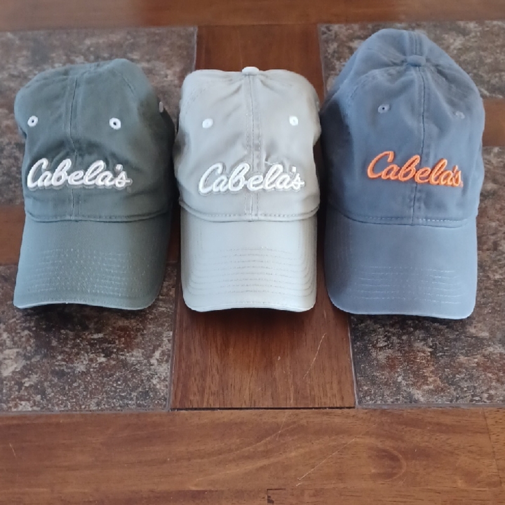 Cabela's Logo Caps Lot Of 3